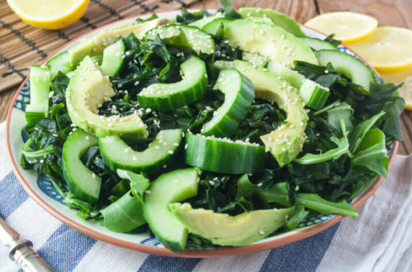 Avocado Wakami salade