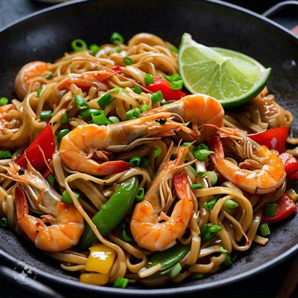 Wok Scampi (gebakken rijst of noedels)