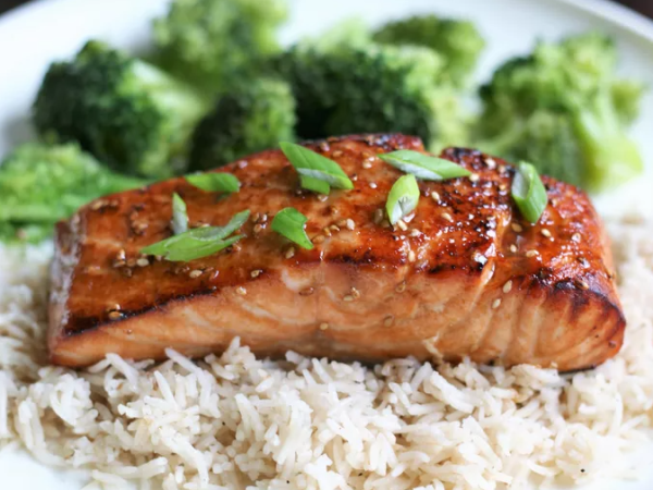 Teriyaki Zalm (met rijst of noedels)