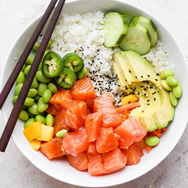 Poke bowl salmon style
